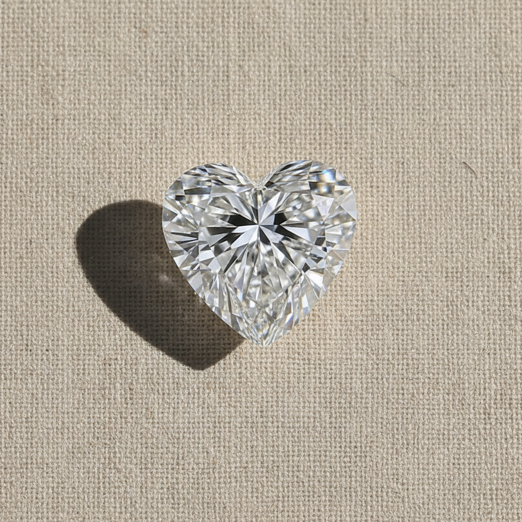 9.02 Carat Heart Shape Lab Grown Diamond VS1 F Color IGI Certified
