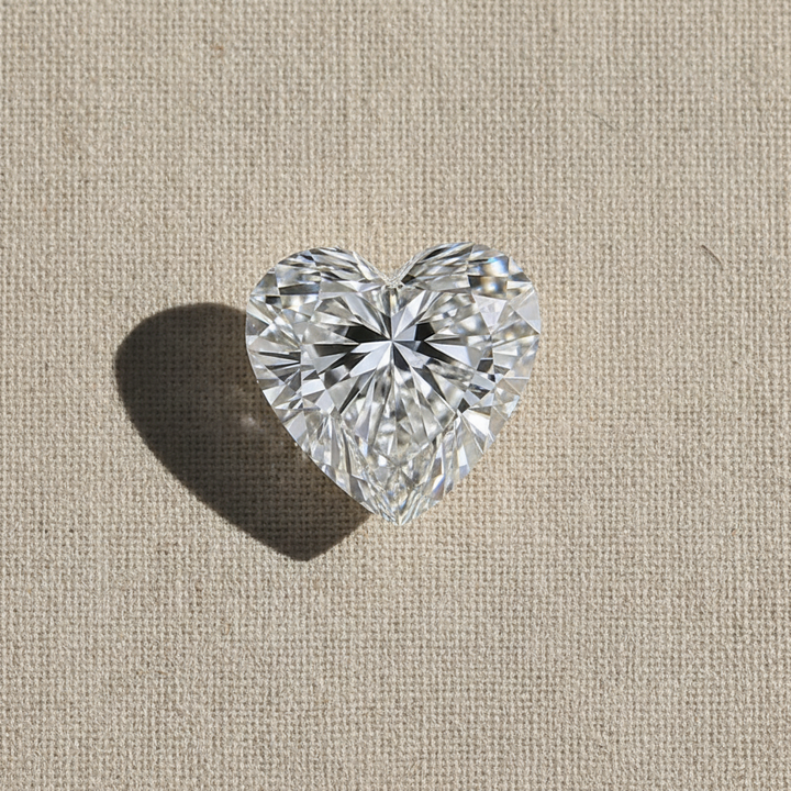 9.02 Carat Heart Shape Lab Grown Diamond VS1 F Color IGI Certified

