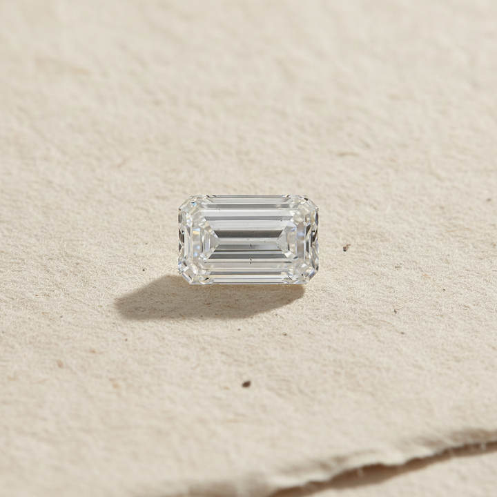 Diamant cultivé en laboratoire taille émeraude de 9,03 carats, VS2/H