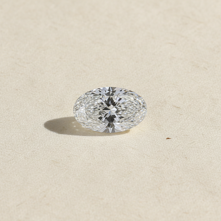 9.06 Carat Oval Lab Grown Diamond, VS2/F