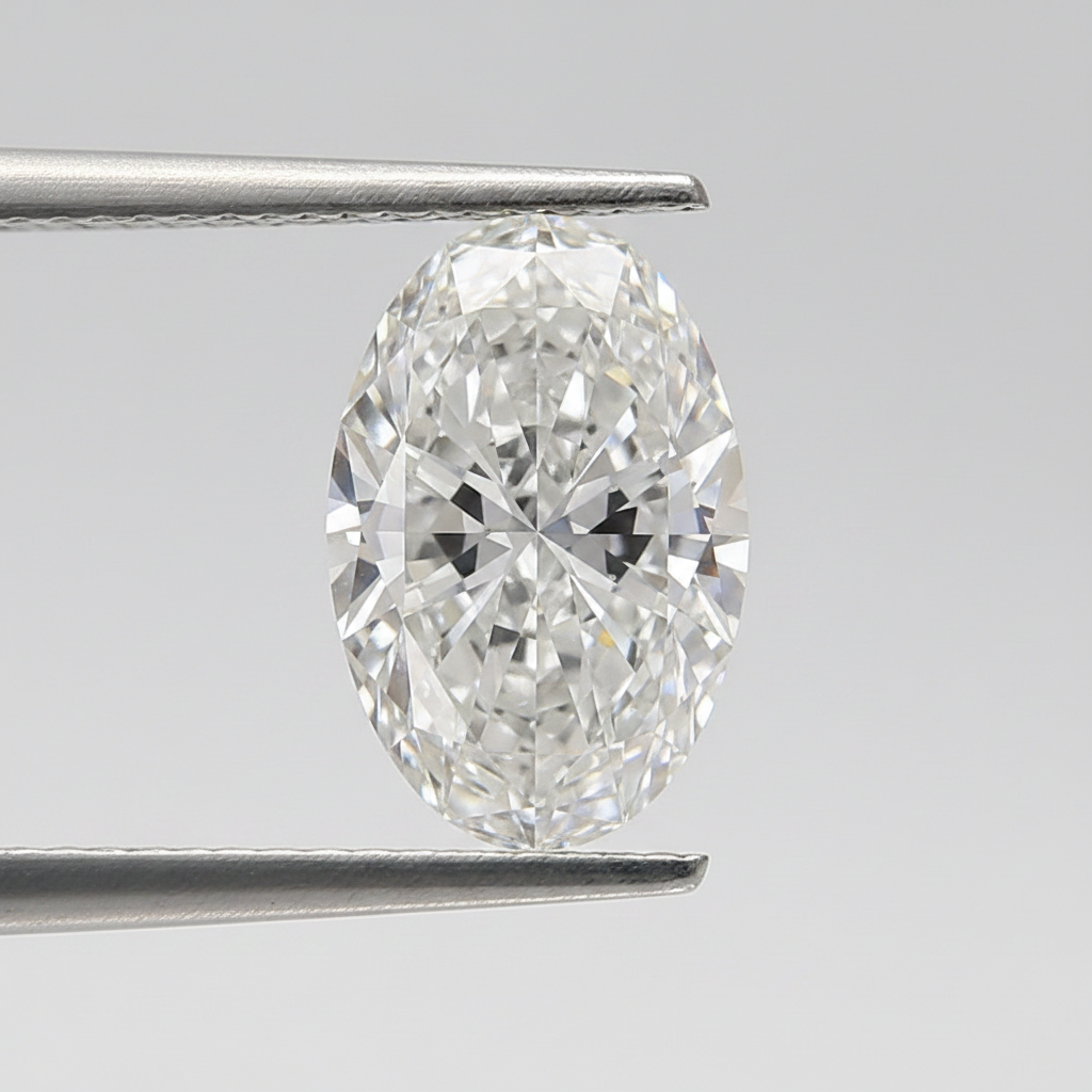 9.06 Carat Oval Lab Grown Diamond, VS2/F