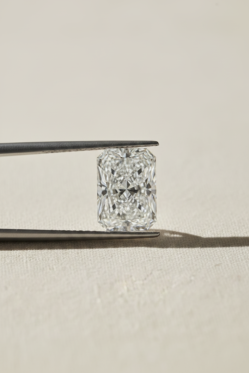 9.12 Carat Radiant Cut Lab Grown Diamond, VS1/F