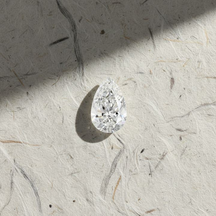 9.20 Carat Pear Cut Lab Grown Diamond VVS2 F Color IGI Certified
