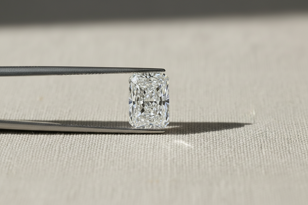 9.25 Carat Radiant Cut Lab Grown Diamond, VS1/F