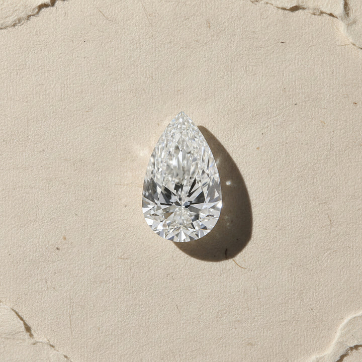 9.53 Carat Pear Lab Grown Diamond VS2F