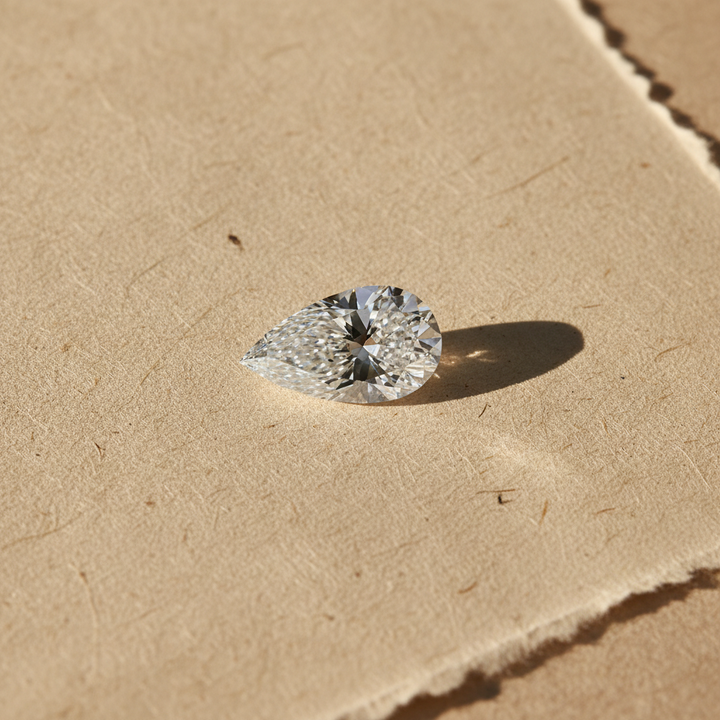 9.57 Carat Pear Cut Lab Grown Diamond VS1 F Color IGI Certified
