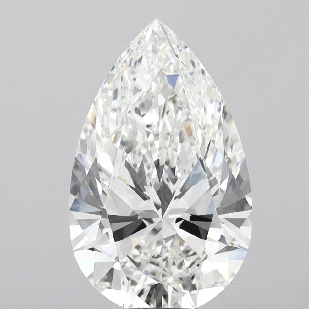 9.99 Carat Pear Lab Grown Diamond VS1F