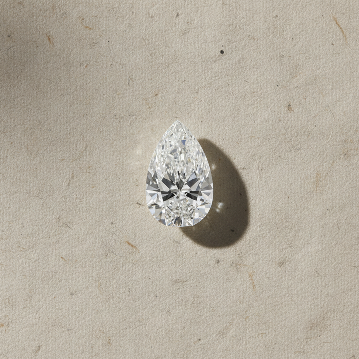 9.99 Carat Pear Cut Lab Grown Diamond VS1 F Color IGI Certified
