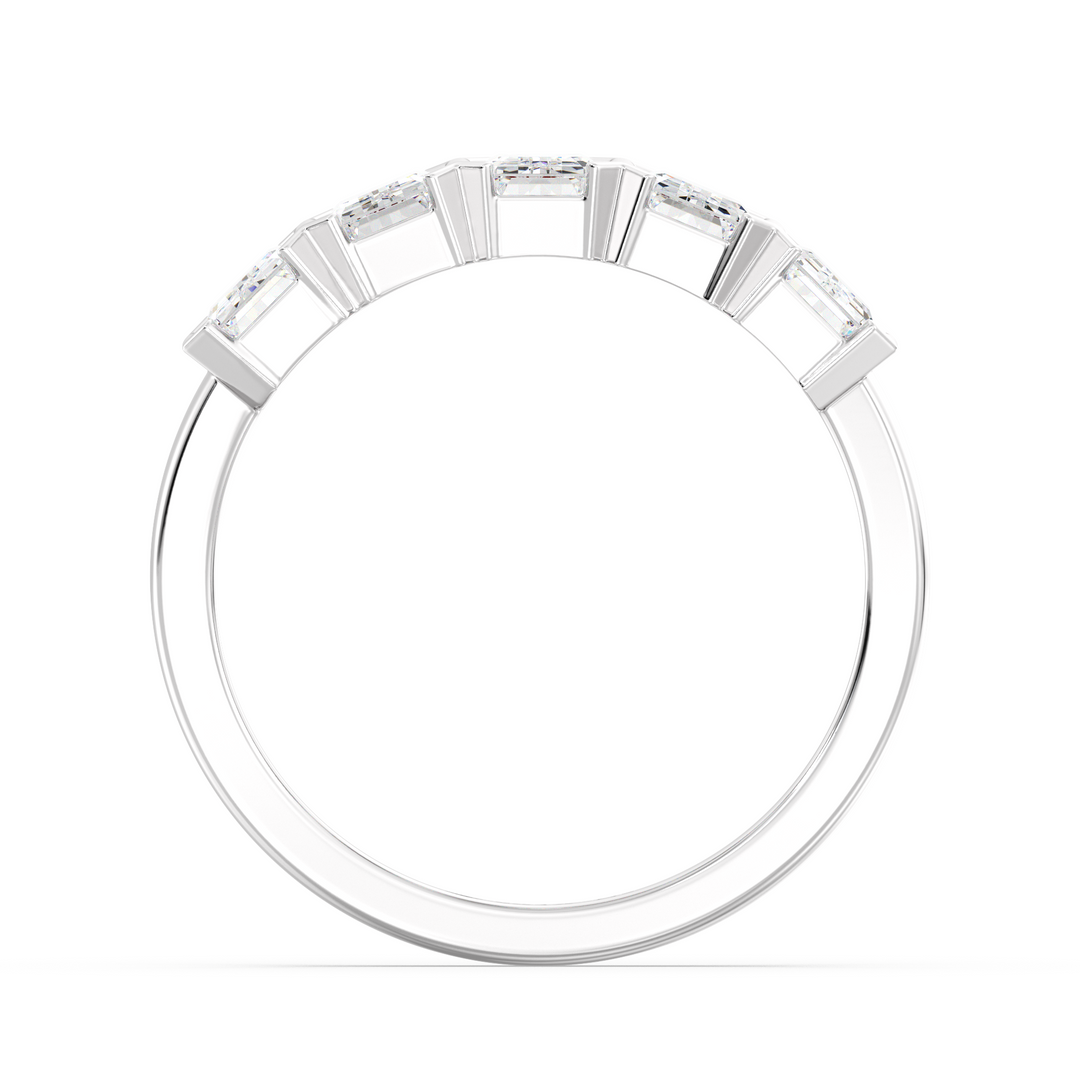 Emerald Eternity Wedding Band
