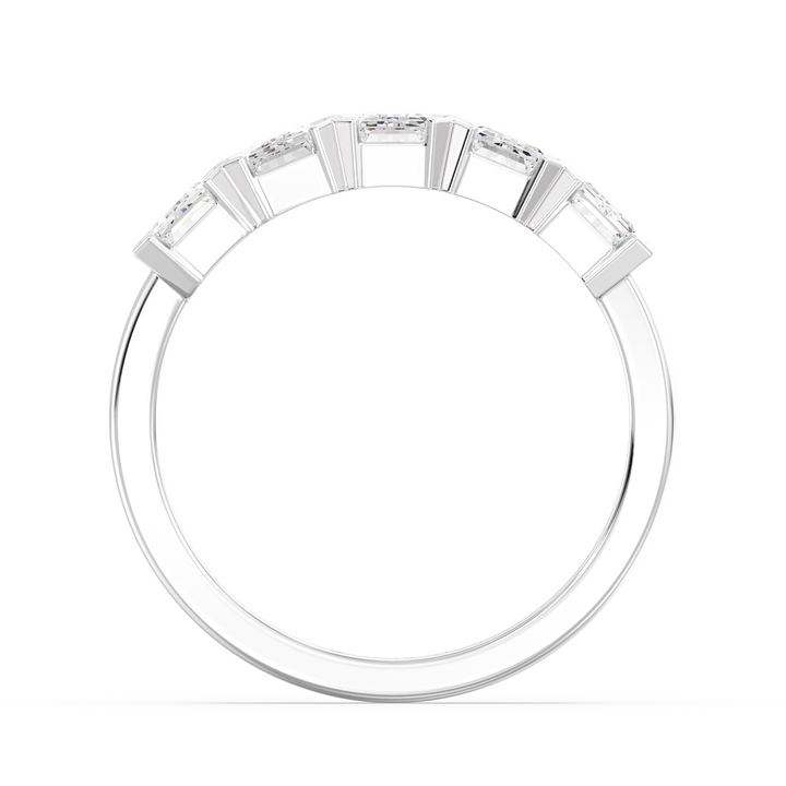 Emerald Eternity Wedding Band