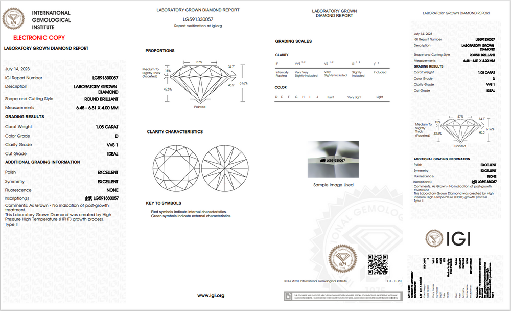 Lab Grown Diamonds Price in India – 1 Carat Round Cut