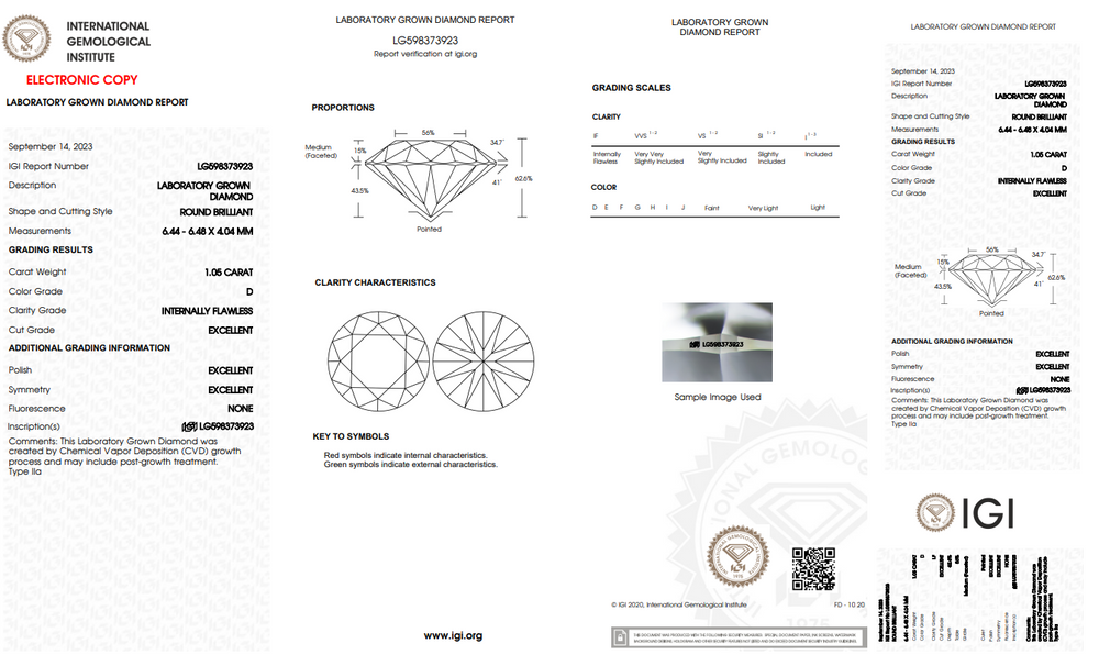 IGI Certified Lab Grown Diamond Online in India