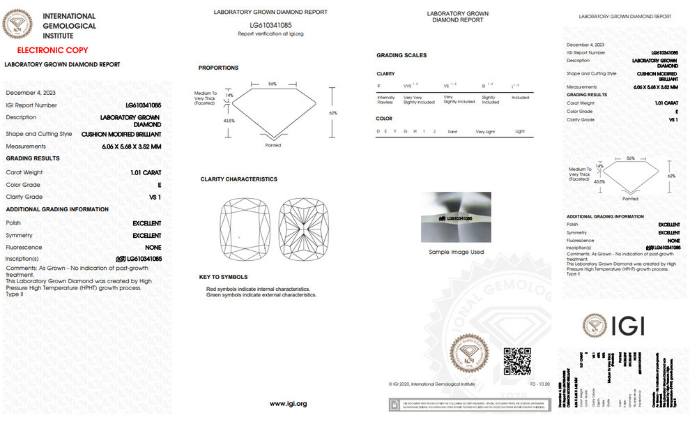1 carat cushion diamond online india