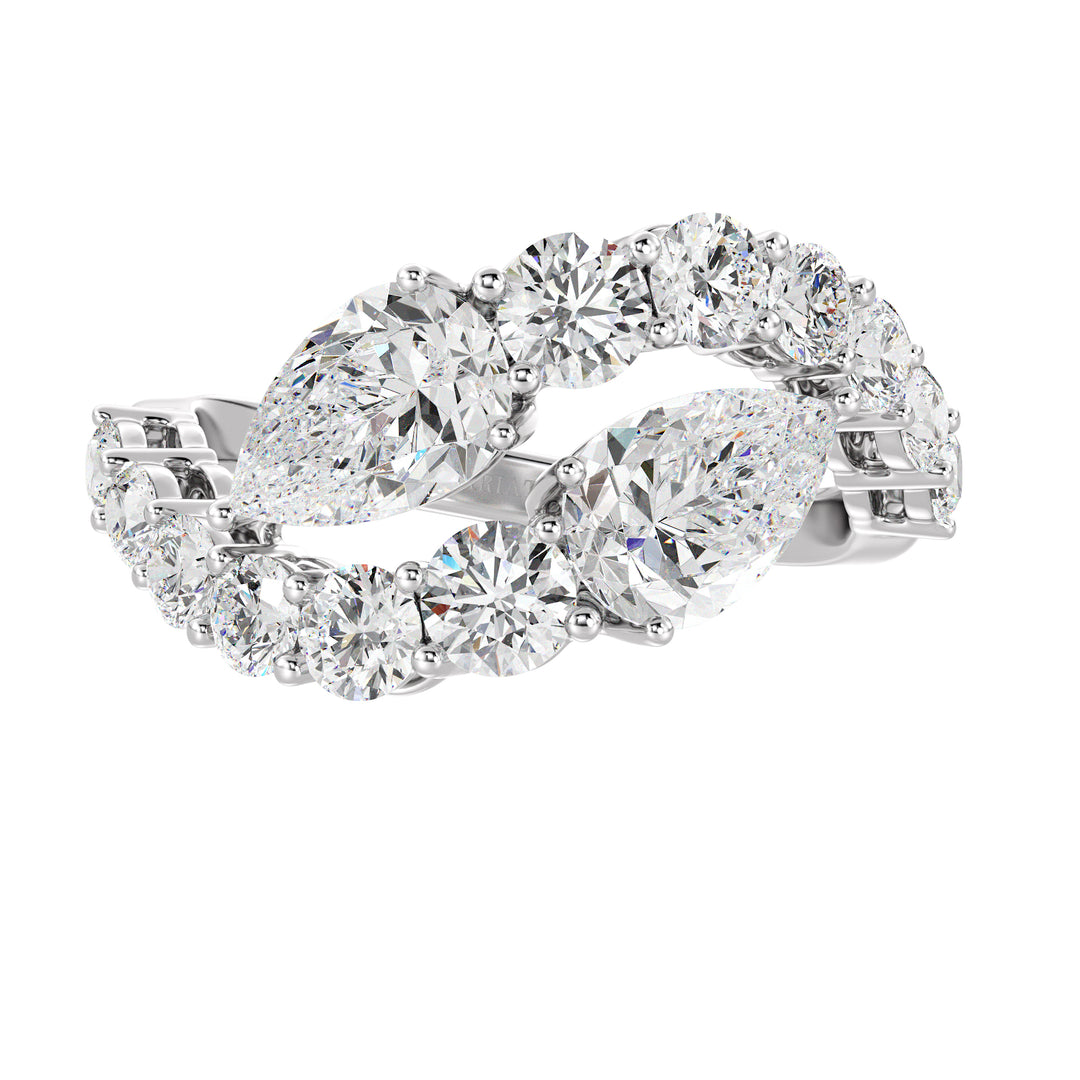 1.50 Carat Pear Bypass Ring