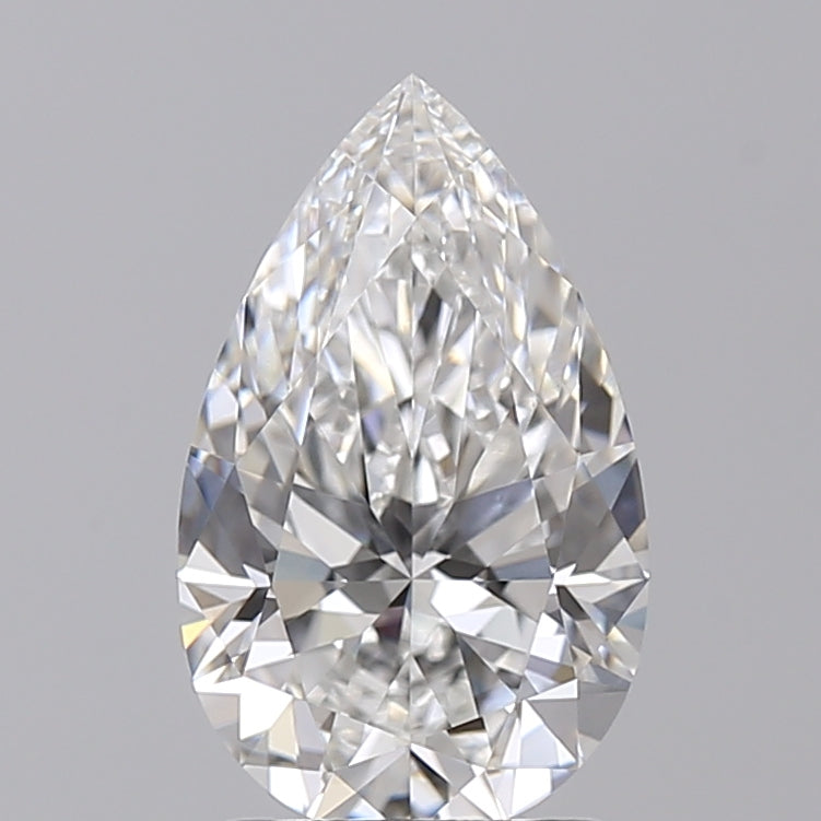 CVD Pear Cut Diamond, 1.79 ct, F Color, VS1 Clarity