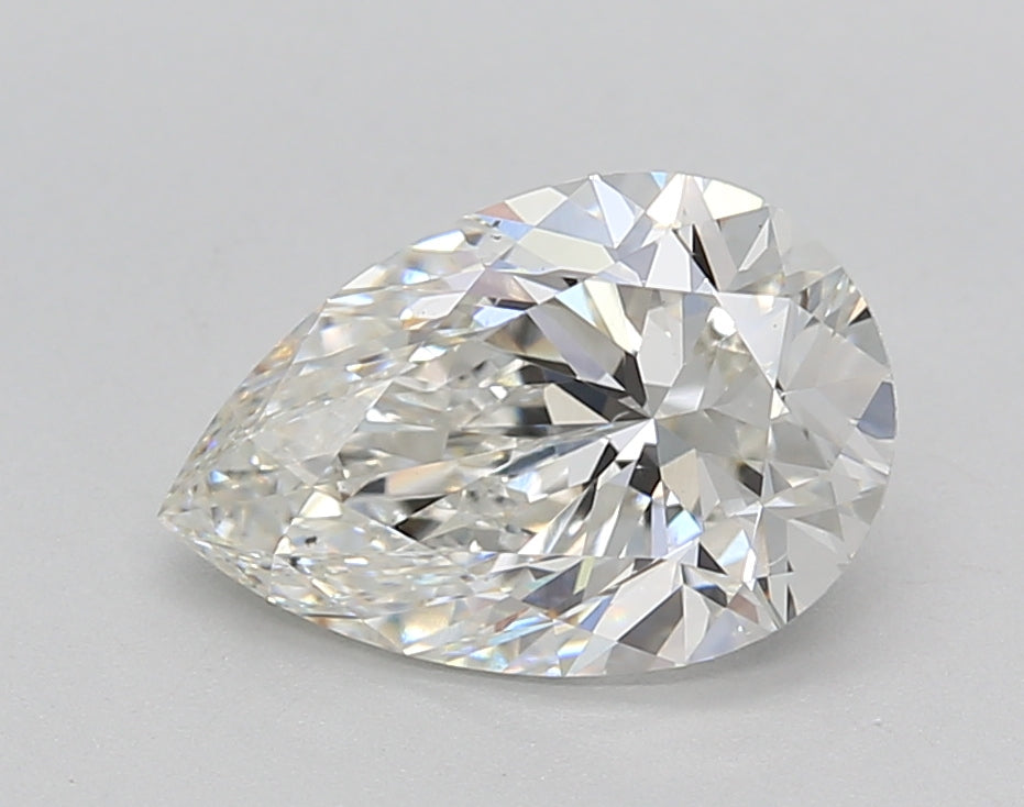 CVD Pear Cut Diamond, 1.96 ct, F Color, VS1 Clarity