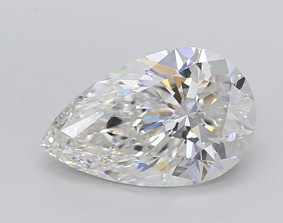 CVD Pear Cut Diamond, 1.98 ct, E Color, VS1 Clarity