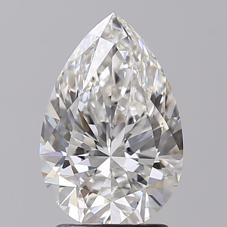 CVD Pear Cut Diamond, 1.98 ct, F Color, VS1 Clarity