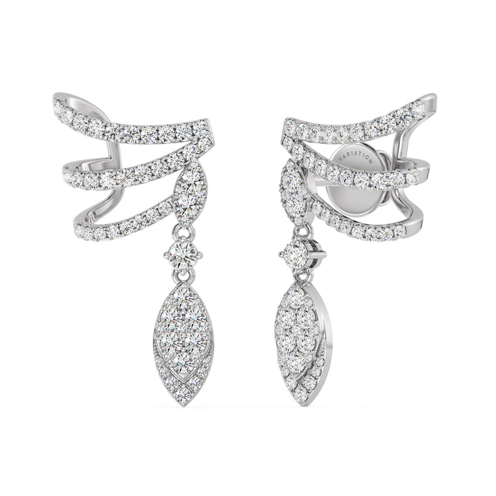 Elegant 18KT Gold Lab-Grown Diamond Earrings for Women