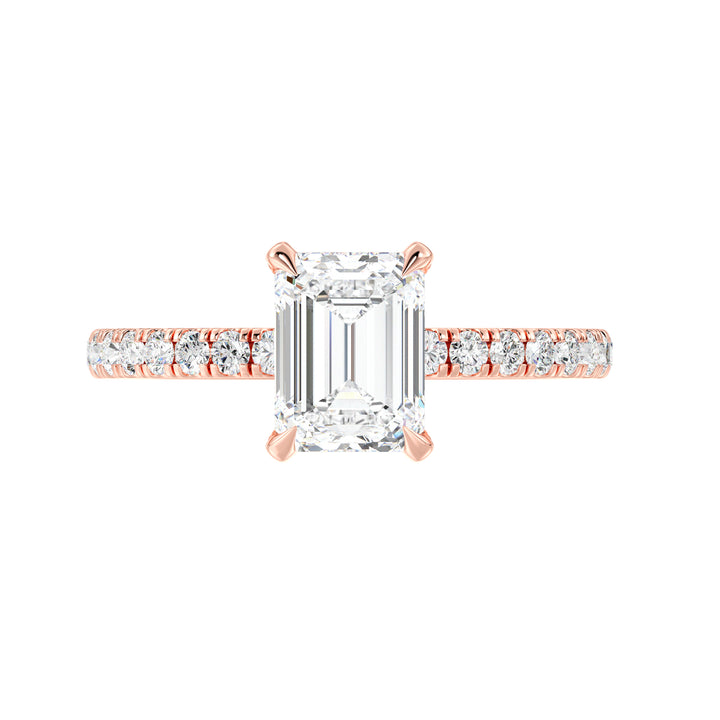 Emerald Solitaire Engagement Ring