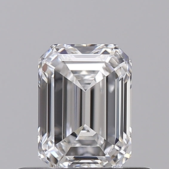 GIA Certified 0.50 CT Emerald Cut Lab Grown Diamond - D Color, VS1 Clarity, HPHT Type