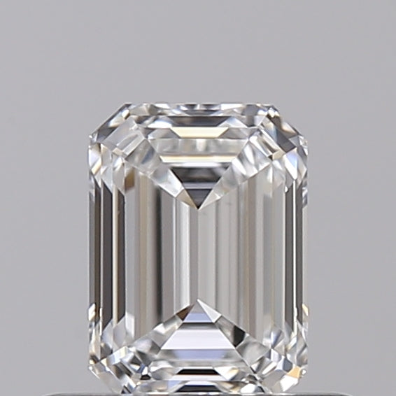 GIA Certified 0.50 CT Emerald Cut Lab Grown Diamond - E Color, VS1 Clarity, HPHT Type