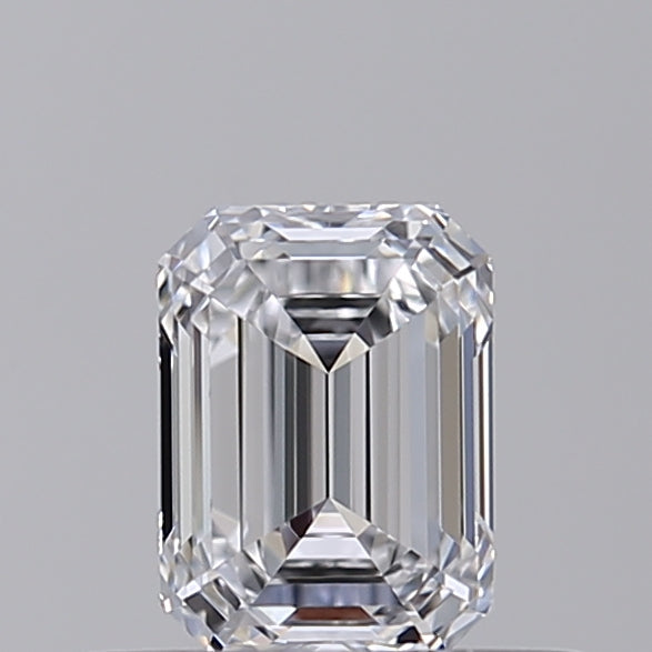 GIA Certified 0.50 CT HPHT Lab Grown Emerald Cut Diamond - D Color, VVS2 Clarity, Excellent Polish and Symmetry