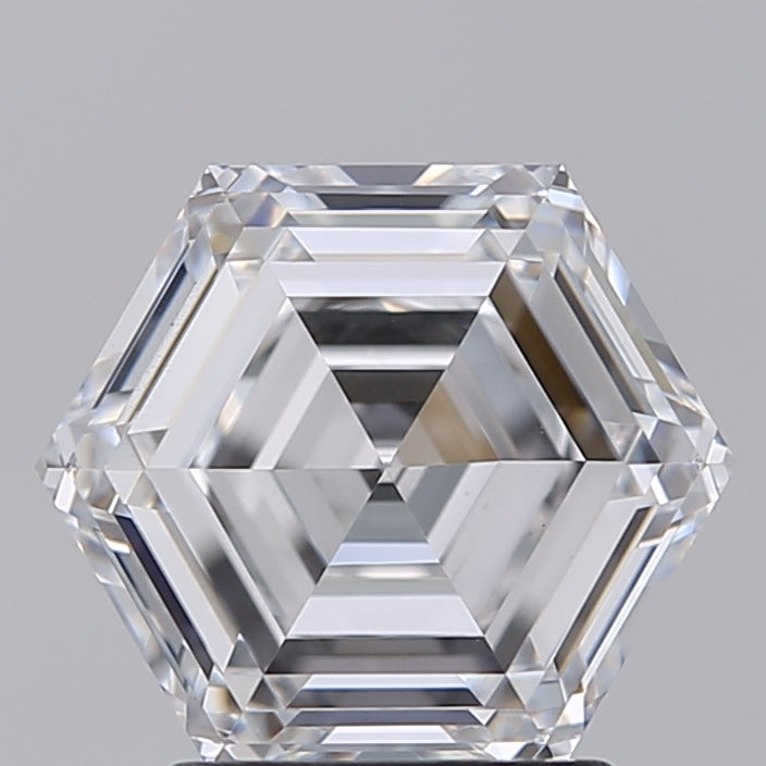 GIA Certified 2.06 CT HPHT Hexagonal Lab Grown Diamond, D VS1