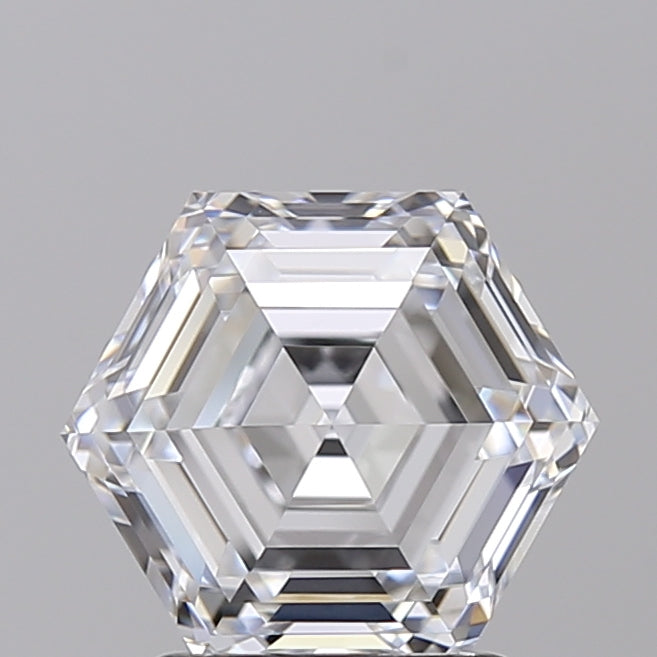 GIA Certified 2.10 CT HPHT Hexagonal Lab Grown Diamond, D VVS1