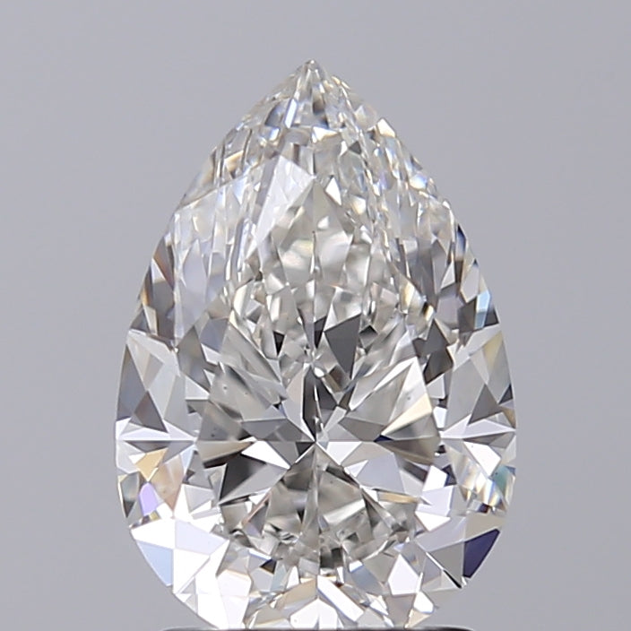 GIA Certified 2.26 CT Pear Cut Lab-Grown Diamond, G Color, VS1 Clarity