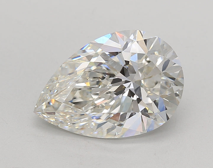 GIA Certified 3.02 ct Pear CVD Lab Grown Diamond H VS1