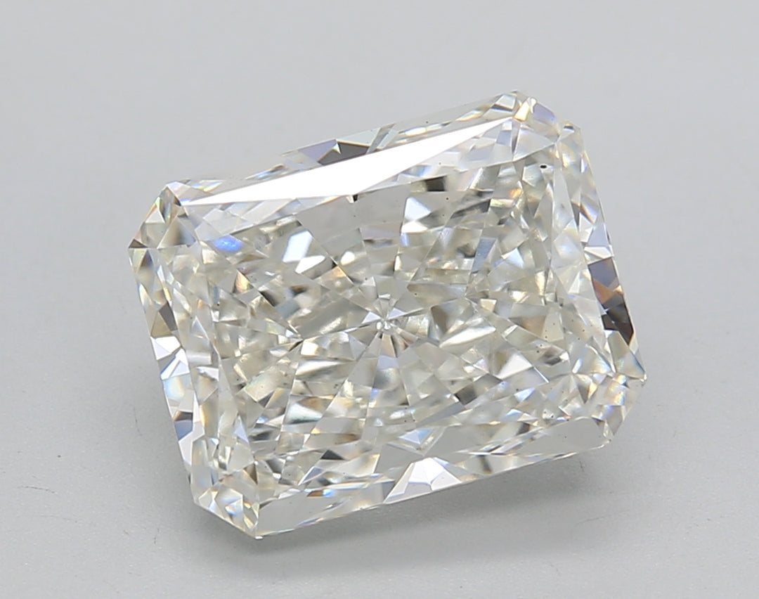 GIA Certified 4.05 CT Radiant Cut Lab Grown Diamond - VS2 Clarity, Color Grade J