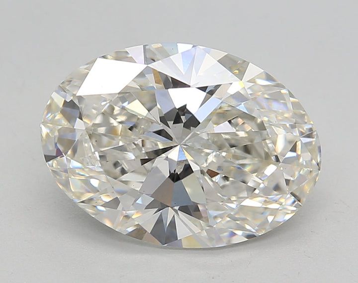 GIA Certified 4.26 CT Oval Cut Lab-Grown Diamond, I Color, VS1 Clarity