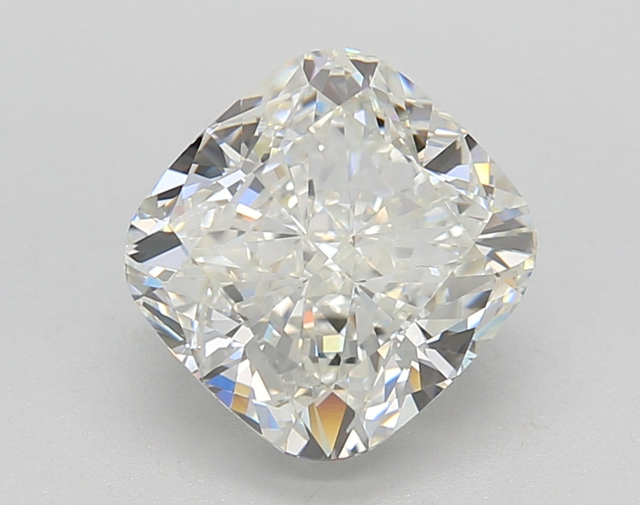 HPHT Cushion Cut Lab-Grown Diamond, 2.95 ct, G Color, VS2 Clarity