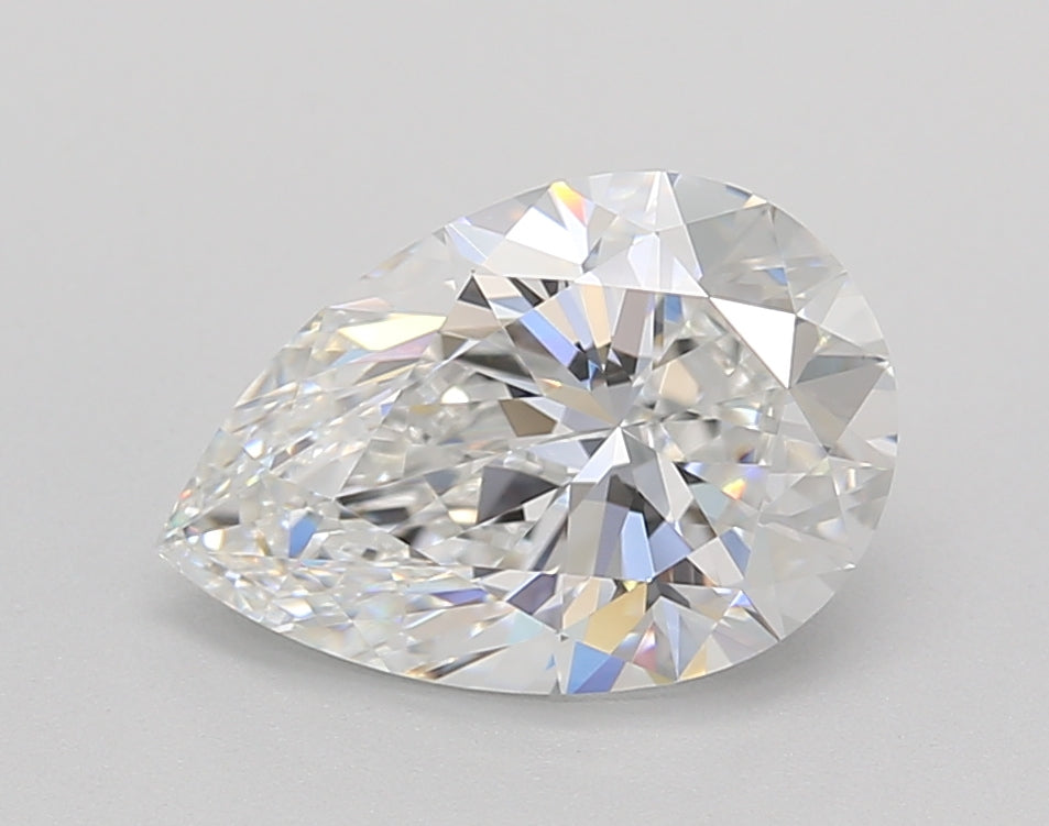 HPHT Pear Cut Diamond, 1.95 ct, E Color, VS1 Clarity