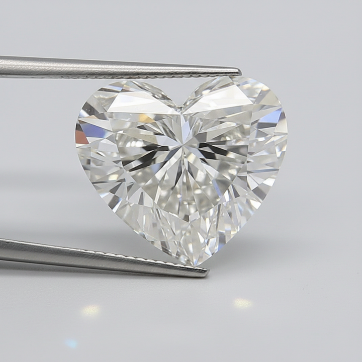 5.18 Carat H VS1 Heart Shape CVD Lab Grown Diamond IGI Certified
