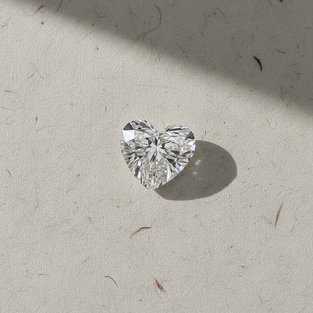 5.18 Carat Heart Cut Lab Grown Diamond VS1 H Color IGI Certified
