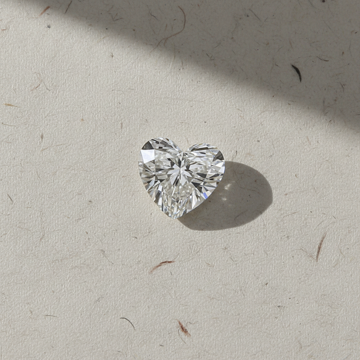 5.18 Carat Heart Cut Lab Grown Diamond VS1 H Color IGI Certified
