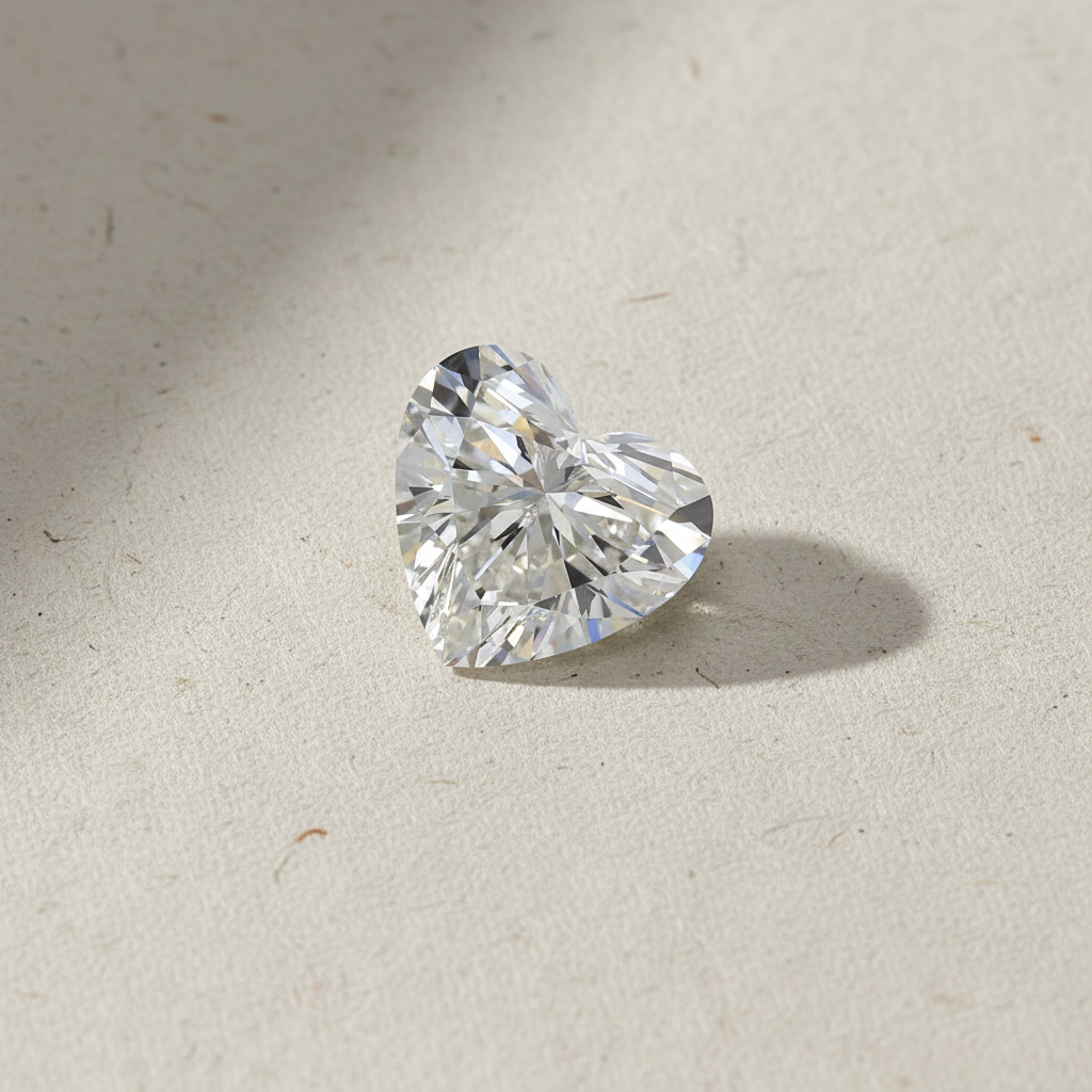 5.18 Carat Heart Cut Lab Grown Diamond VS1 H Color IGI Certified

