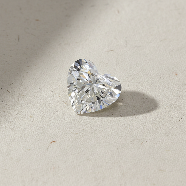 5.18 Carat Heart Cut Lab Grown Diamond VS1 H Color IGI Certified
