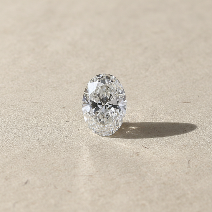 I3,05 Karat ovaler, im Labor geschliffener Diamant, VS1/H