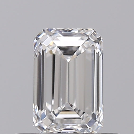 IGI Certified 0.50 CT Emerald Cut Lab Grown Diamond - D Color, Internally Flawless, HPHT Type