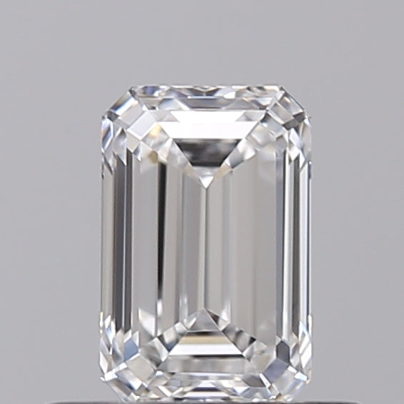 IGI Certified 0.50 CT Emerald Cut Lab Grown Diamond - D Color, Internally Flawless, HPHT Type