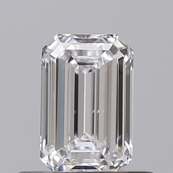IGI Certified 0.50 CT Emerald Cut Lab Grown Diamond - D Color, VS2 Clarity, HPHT Type
