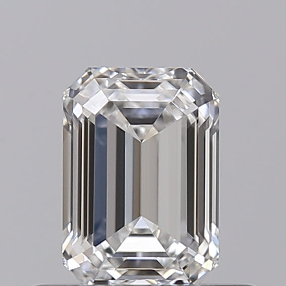 IGI Certified 0.50 CT Emerald Cut Lab Grown Diamond - E Color, Internally Flawless, HPHT Type