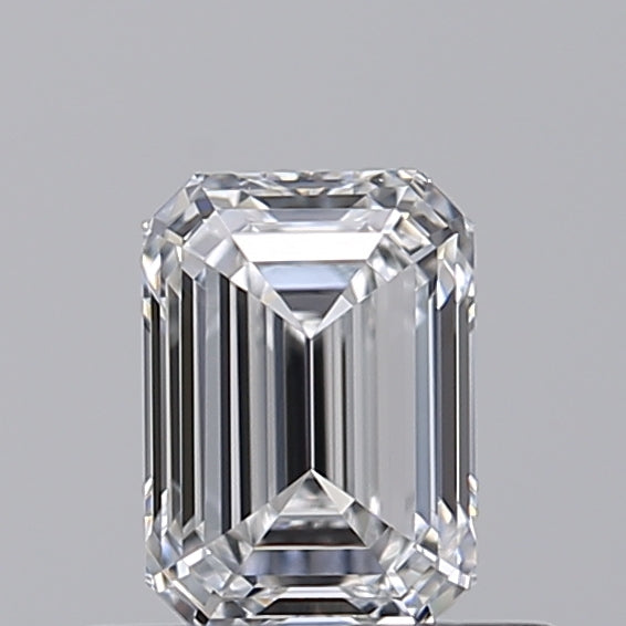 IGI Certified 0.50 CT HPHT Lab Grown Emerald Cut Diamond - D Color, VVS1 Clarity, Excellent Polish and Symmetry