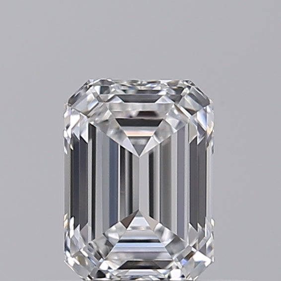 IGI Certified 0.50 CT HPHT Lab Grown Emerald Cut Diamond, E Color, VVS1 Clarity, Excellent Polish and Symmetry