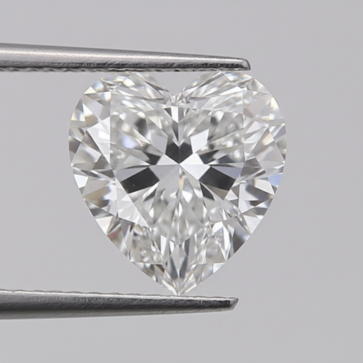 0.50 Carat D VVS1 Heart Shape HPHT Lab Grown Diamond IGI Certified
