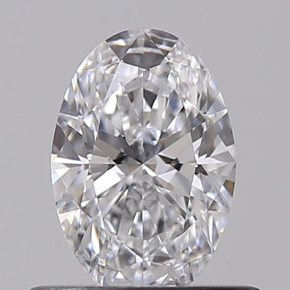 IGI Certified 0.50 CT Oval Cut Lab Grown Diamond - D Color, Internally Flawless, HPHT Method, 4.37 * 6.48 * 2.75 MM