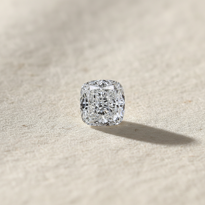 Diamant cultivé en laboratoire taille coussin de 0,98 carat, IF/D